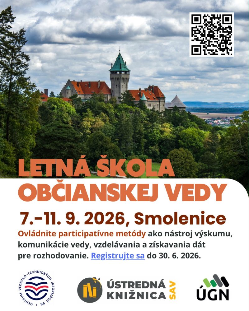 Plakát Letnej školy občianskej vedy