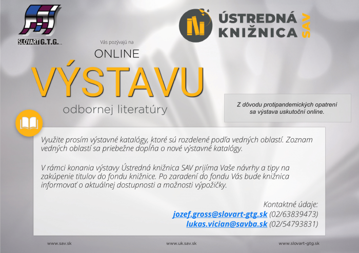 online vystava SAV-1 online vystava SAV-1